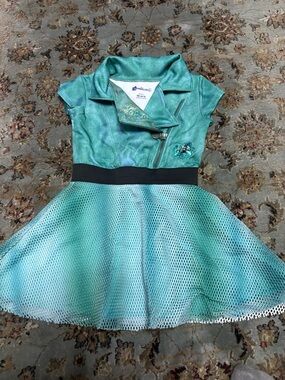 Disney Descendants 3 Teal Jacket Collared Dress with Gold Accent